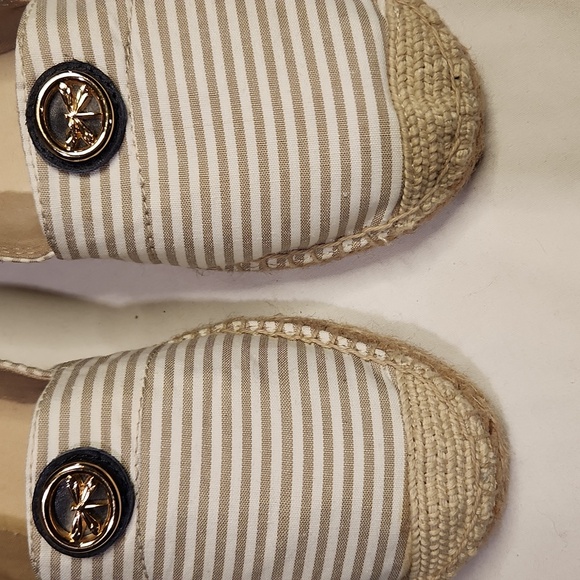 Talbots | Izzy Striped Canvas Espadrille Flats Size 8.5 - Picture 4 of 10